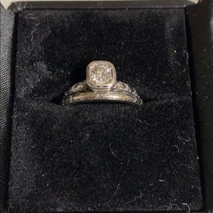 Antique wedding ring set